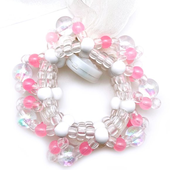 LASR Sweet Melody Light Up Ribbon Rave Kandi Bracelet - Picture 4 of 5
